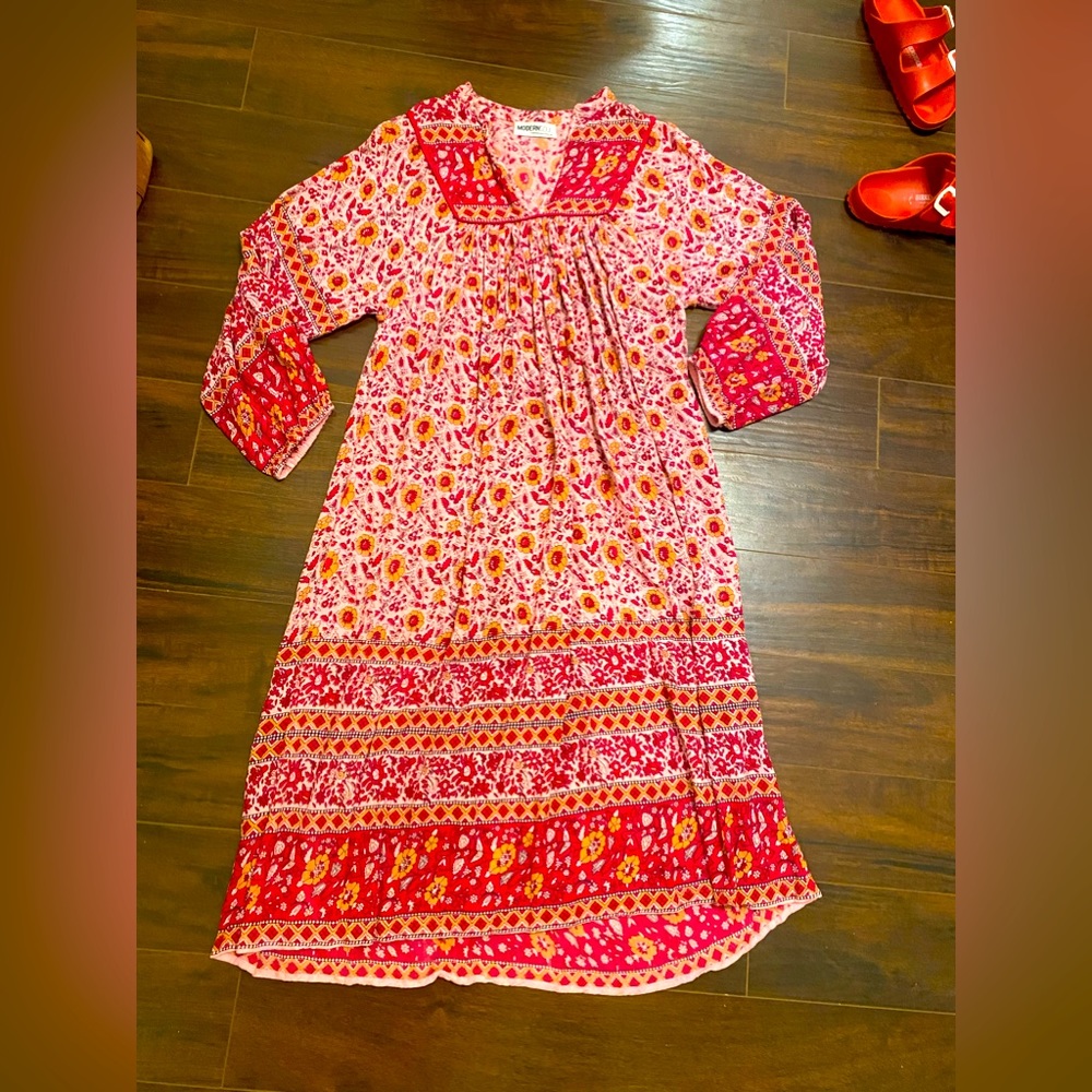 Modern Soul Floral Dress XS